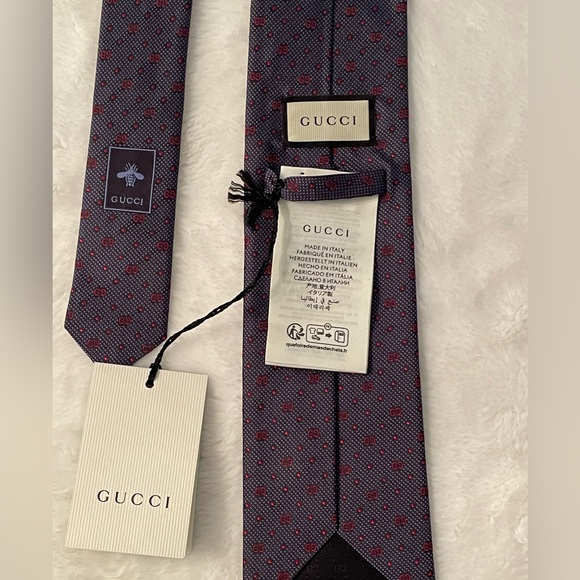 Gucci GG Logo Silk Tie - Picture 3 of 4